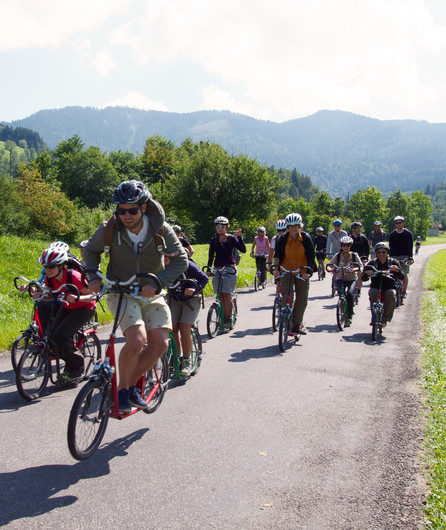 Viele Velofahrer