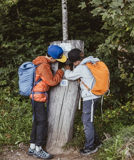 Kinder beim Zugiblubbi Wanderweg