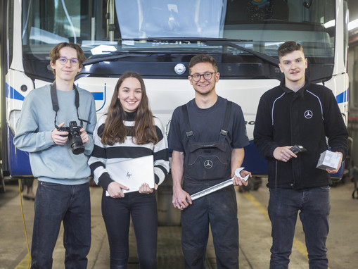 Im Video erzählen Lernende verschiedener Lehrberufen von ihrer Ausbildung bei der ZVB