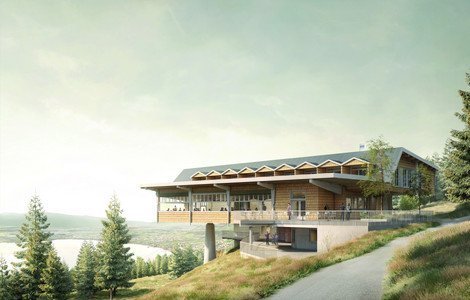 Visualisierung des neuen Restaurant Zugerberg